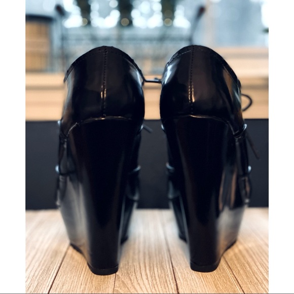 BELLADONNA | PINUP OXFORD WEDGE PLATFORM BOOTIES - Picture 6 of 9